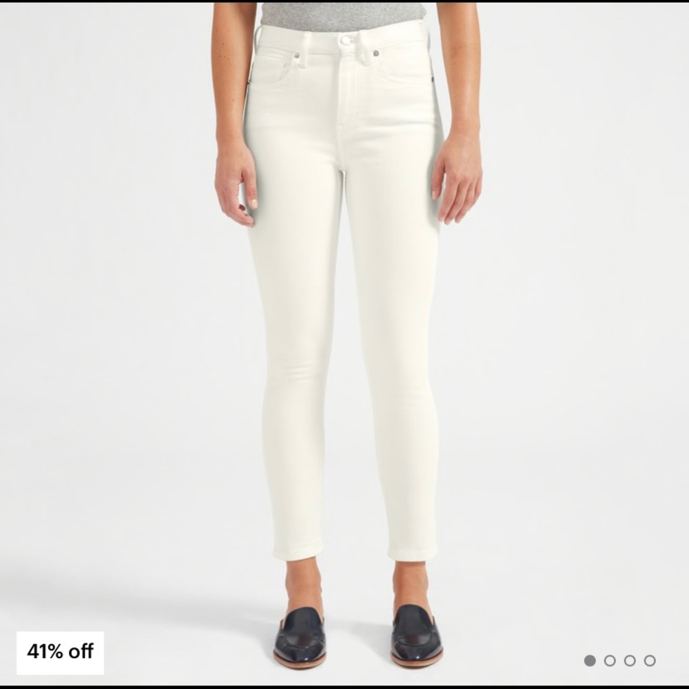 High-Rise Skinny Ankle Jean in Bone